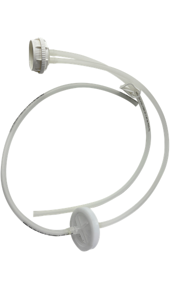 Vactrap™ G Cap Assembly, GL45 VersaCap®, PP, Tubing, for Single 2L Bottle - Foxx Life Sciences | img_1 | Foxx Life Sciences Global | shopfls.com