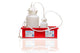 Vactrap™ XL R Vacuum Trap, 4L + 1L, HDPE Vacuum Bottle, Foxx EZFlow® TPE 1/4" ID Tubing, with Red CFR 40 Compliant Secondary Container