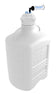 EZwaste® Safety Vent Carboy 75L High Density Poly Ethylene (HDPE) with VersaCap® 120mm and EZ Top adapter, 6 Ports for 1/8'' OD Tubing and a Chemical Exhaust Filter