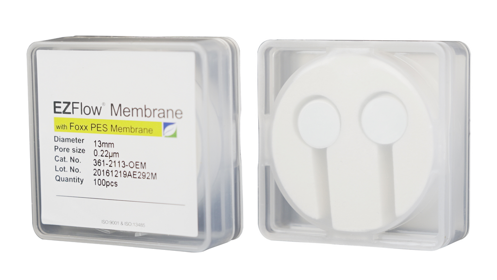 EZFlow® Membrane Disc Filter, PES, 0.22µm, 13mm, Non-Sterile, 100/pk | img_1 | Foxx Life Sciences Global | shopfls.com