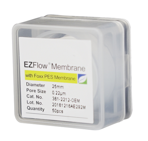 EZFlow® Membrane Disc Filter, PES, 0.22µm, 25mm, Non-Sterile, 50/pk | img_1 | Foxx Life Sciences Global | shopfls.com
