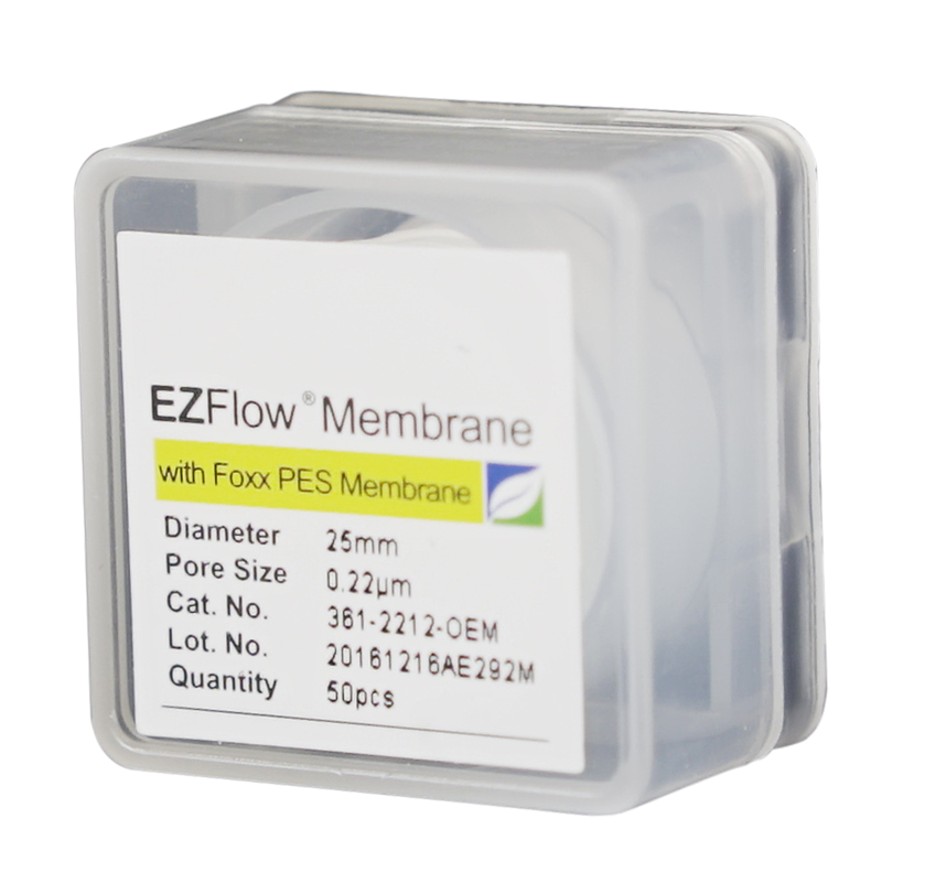EZFlow® Membrane Disc Filter, PES, 0.22µm, 25mm, Non-Sterile, 50/pk | img_1 | Foxx Life Sciences Global | shopfls.com