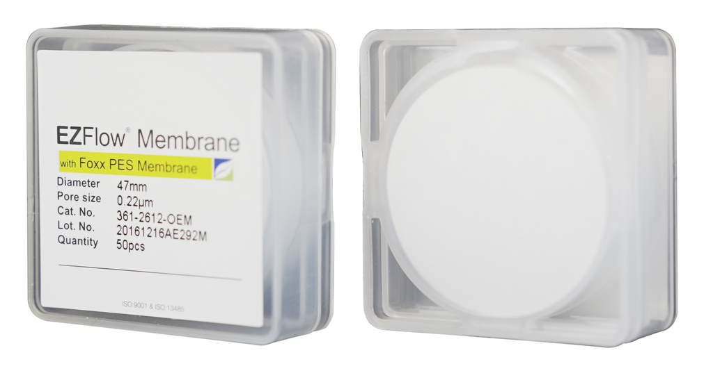 EZFlow® Membrane Disc Filter, PES, 0.22µm, 47mm, Non-Sterile, 50/pk | img_1 | Foxx Life Sciences Global | shopfls.com