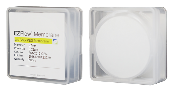 EZFlow® Membrane Disc Filter, PES, 0.22µm, 47mm, Non-Sterile, 50/pk | img_1 | Foxx Life Sciences Global | shopfls.com