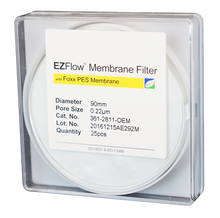 EZFlow® Membrane Disc Filter, PES, 0.22µm, 90mm, Non-Sterile, 25/pk | img_1 | Foxx Life Sciences Global | shopfls.com