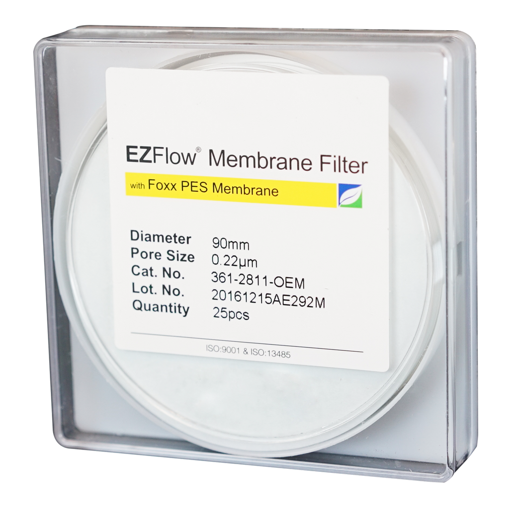 EZFlow® Membrane Disc Filter, PES, 0.22µm, 90mm, Non-Sterile, 25/pk | img_1 | Foxx Life Sciences Global | shopfls.com