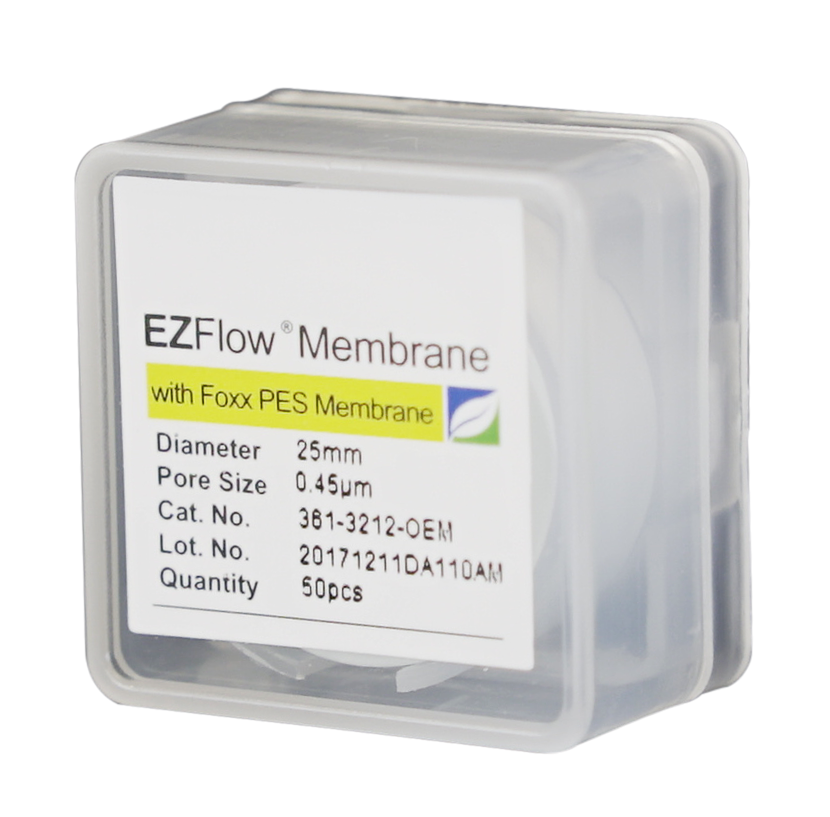 EZFlow® Membrane Disc Filter, PES, 0.45µm, 25mm, Non-Sterile, 50/pk | img_1 | Foxx Life Sciences Global | shopfls.com
