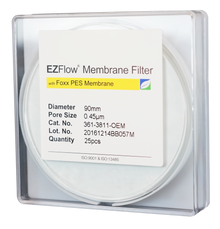 EZFlow® Membrane Disc Filter, PES, 0.45µm, 90mm, Non-Sterile, 25/pk | img_1 | Foxx Life Sciences Global | shopfls.com