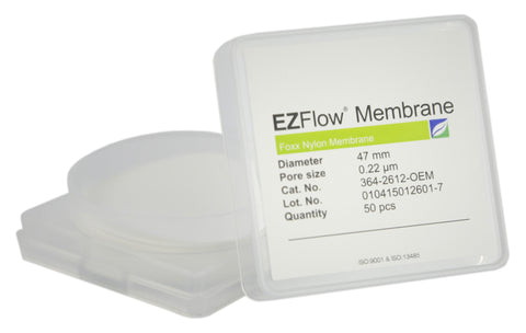 EZFlow® 47mm 0.2µm Nylon Membrane Disc Filter - 50 pack. Sterile filter for laboratory research & bioprocessing. | img_1 | Foxx Life Sciences Global | shopfls.com
