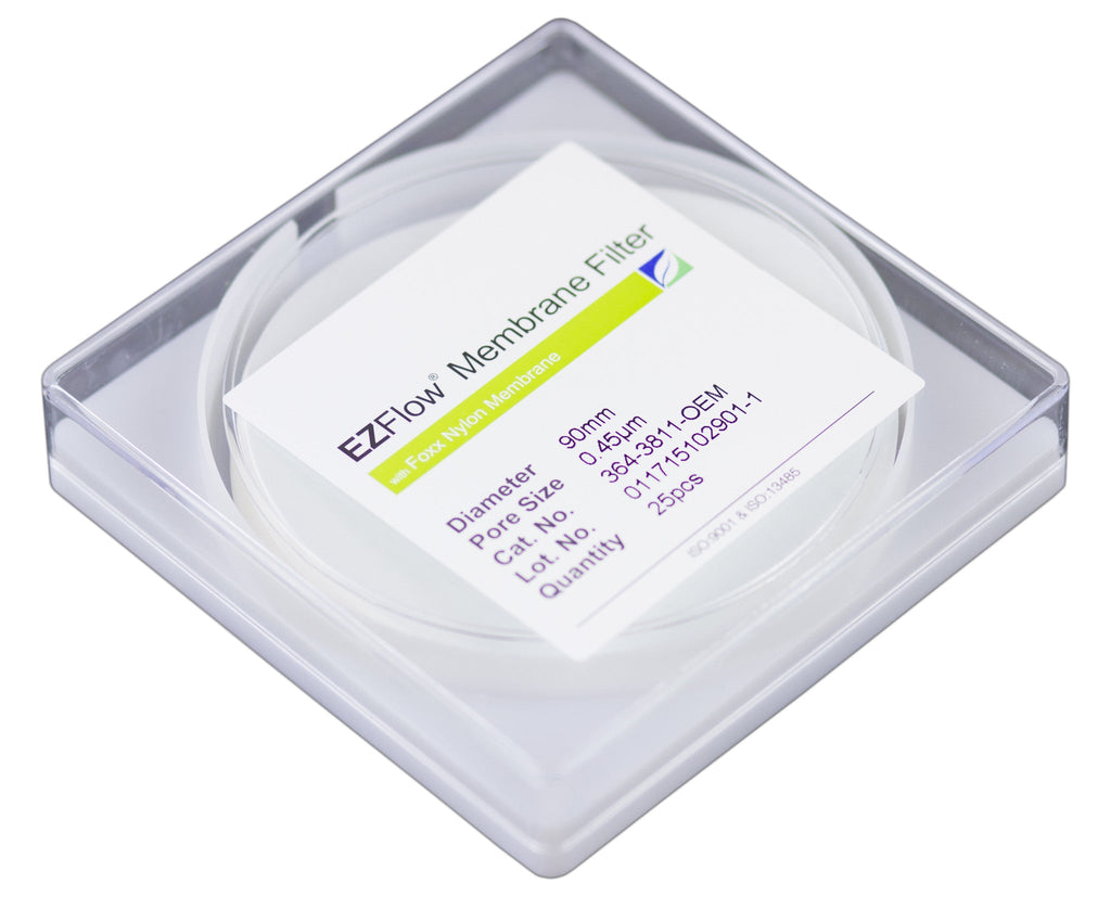EZFlow® 90mm 0.45µm Nylon Membrane Disc Filter (25 pack) - Lab-Grade Filtration for Research & Bioprocessing | img_1 | Foxx Life Sciences Global | shopfls.com