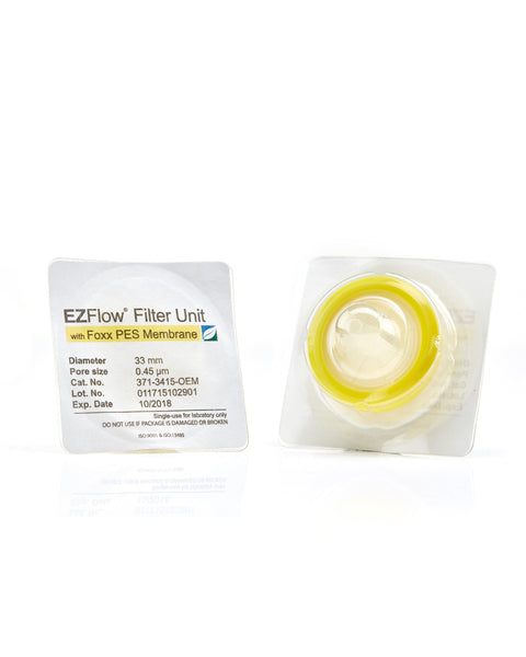 EZFlow® 33mm Sterile Syringe Filter, .45μm PES, 100/pack - Premium laboratory-grade filter for research and bioprocessing. | img_1 | Foxx Life Sciences Global | shopfls.com