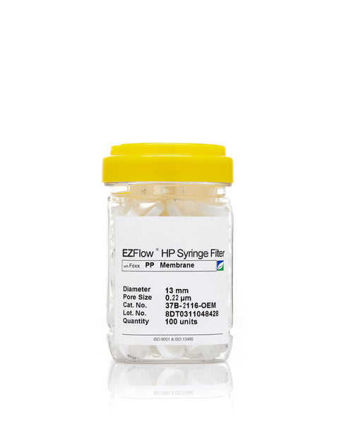 EZFlow® 13mm Syringe Filter, .2μm Polypropylene (PP), 100/pack | img_1 | Foxx Life Sciences Global | shopfls.com