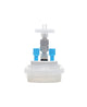 HPLC Solvent Reservoir ChromCap™ 300 Assembly, GL45, Class VI Polytetrafluoroethylene (PTFE) Adapter,  2 Ports for 3.2mm(1/8") and/or 1.6mm(1/16") OD Tubing