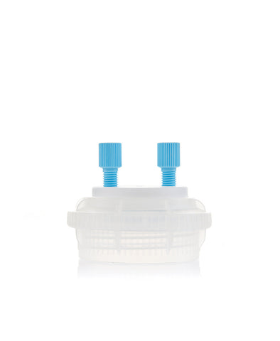 HPLC Solvent Reservoir ChromCap™ 100 Assembly,GL45, Class VI Polytetrafluoroethylene (PTFE) Adapter w Vent Hole, 2 Port for 3.2mm(1/8") or | img_1 | Foxx Life Sciences Global | shopfls.com
