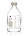 Bouteilles en verre transparent à revêtement de sécurité PUREGRIP® Rhino, 2000 ml, avec bouchon VersaCap GL45, lot de 4