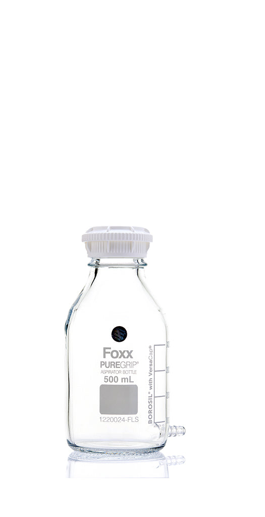PUREGRIP® Aspirator Bottles,  500mL, For Outlet Tubing, GL45 Cap | img_1 | Foxx Life Sciences Global | shopfls.com