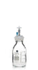 HPLC Solvent Reservoir Bottle Assembly, GL45, 500mL Clear, Class VI Polytetrafluoroethylene (PTFE) Adapter,  1 Ports for 3.2mm(1/8") or 1.6mm(1/16") OD Tubing