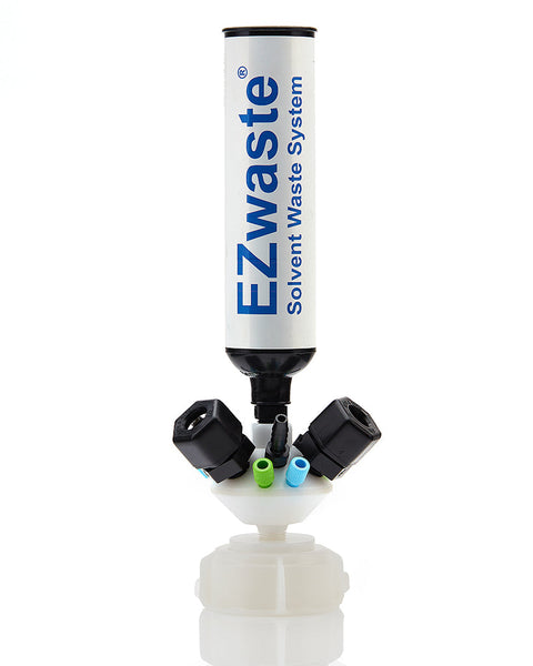 EZWaste® Universal Stackable HPLC 51S UN/DOT Cap Assy, Exhaust Filter, 6x OD Tube 3.2mm & 1.6mm, 3x Hose Barb 3.2mm & 9.5mm, 3x OD Tube 12.7mm, 1/EA | img_1 | Foxx Life Sciences Global | shopfls.com