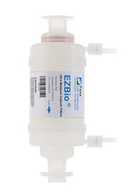 White filter with EZBio label on a white background