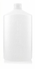 White ceramic bottle on a white background