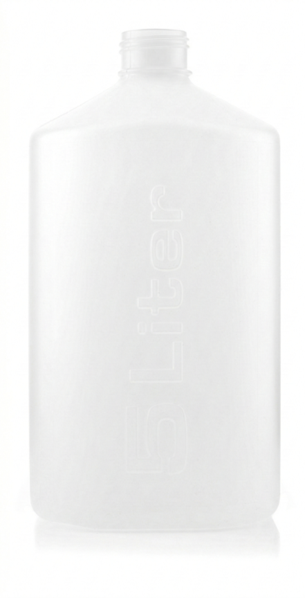 White ceramic bottle on a white background