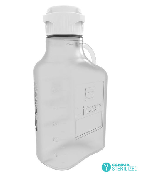 EZBio® Carboy, PETG, 5L, No Spigot, VersaCap® 83mm, Double Bagged, Gamma Sterilized | img_1 | Foxx Life Sciences Global | shopfls.com