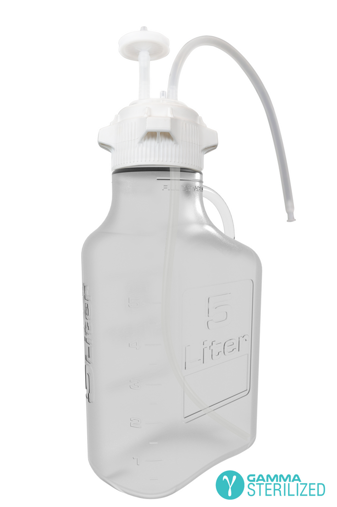 EZBio® Single Use Carboy Assembly, 5L, Polycarbonate (PC), VersaCap® 83B, TPE Tubing w/ Dip Tube, Gamma Sterilized, 1/EA | img_1 | Foxx Life Sciences Global | shopfls.com
