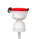 EZwaste® 4" Safety Funnel, High Density Poly Ethylene (HDPE), VersaCap 83B