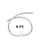 EZBio® Vactrap™ S Tubing Extension for Plastic Bottles, 8 ft., w/ 0.2µm Polytetrafluoroethylene (PTFE) Vent Filter, Sterile
