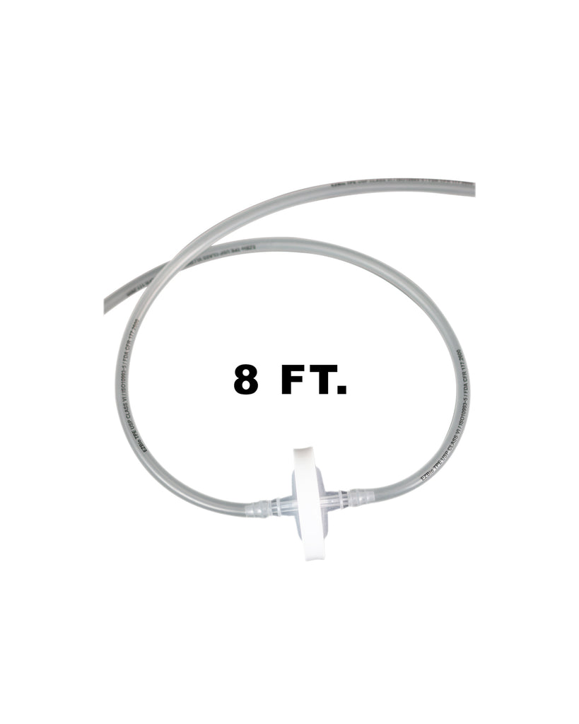 EZBio® Vactrap S™ Tubing Extension (8 ft) with PTFE Vent Filter, Sterile - For Foxx Plastic Bottles | img_1 | Foxx Life Sciences Global | shopfls.com