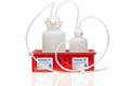 Vactrap™ Round XL, 4L + 2L, Polypropylene (PP), Red Bin, 1/4" ID Tubing | img_1 | Foxx Life Sciences Global | shopfls.com