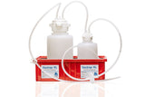 Vactrap™ Round XL, 4L + 2L, Polypropylene (PP), Red Bin, 1/4" ID Tubing | img_1 | Foxx Life Sciences Global | shopfls.com