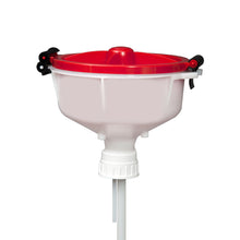 EZwaste® 8" Safety Funnel, High Density Poly Ethylene (HDPE), VersaCap 53B | img_1 | Foxx Life Sciences Global | shopfls.com