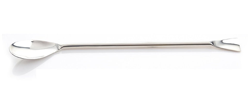 EZBio® Stainless Steel Offset Spoon - 304 SS - Steel Handle - 300mm - 1/EA | img_1 | Foxx Life Sciences Global | shopfls.com