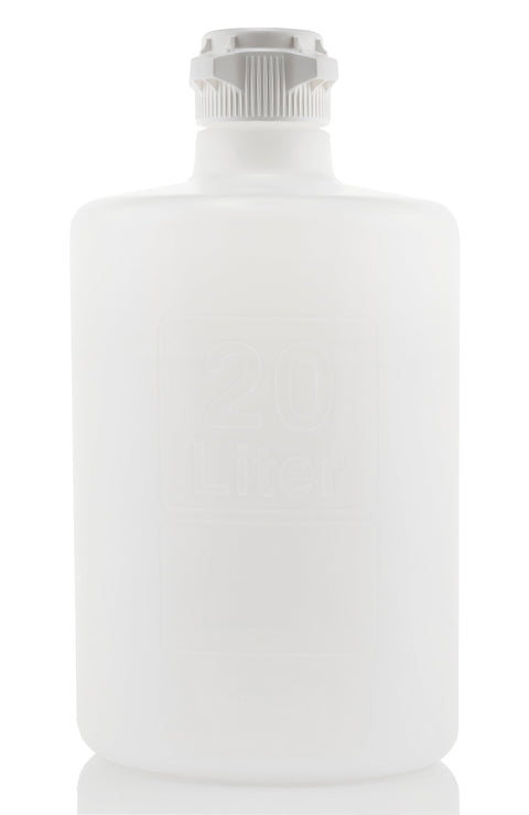 EZBio® Titanium Round Carboy, Polypropylene (PP), 20 Liter, No Spigot, VersaCap® 83B, Non-Sterile, 1/CS | img_1 | Foxx Life Sciences Global | shopfls.com
