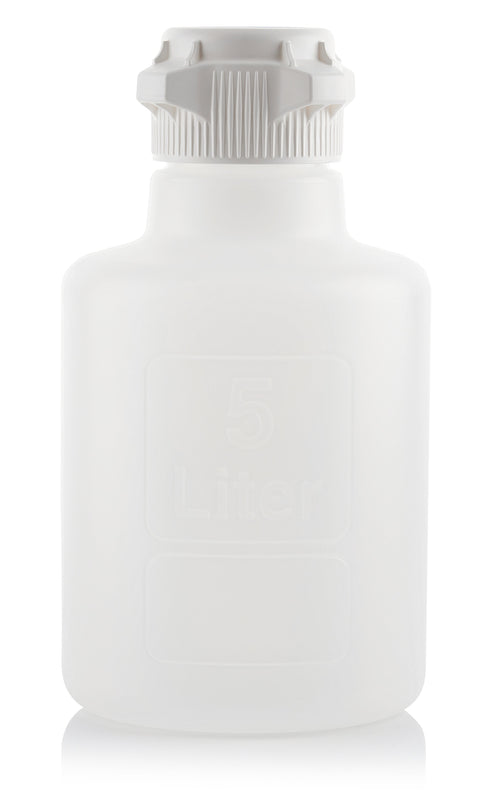 EZBio® Titanium Round Carboy, Polypropylene (PP), 5 Liter, No Spigot, VersaCap® 83B, Non-Sterile, 1/CS | img_1 | Foxx Life Sciences Global | shopfls.com