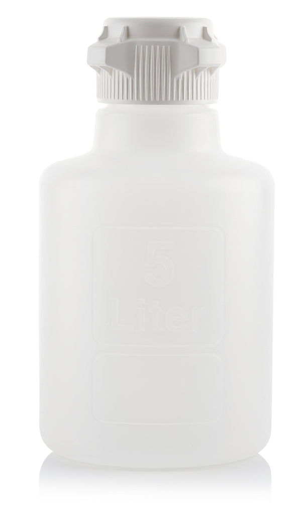 EZBio® Titanium Round Carboy, Polypropylene (PP), 5 Liter, No Spigot, VersaCap® 83B, Non-Sterile, 1/CS | img_1 | Foxx Life Sciences Global | shopfls.com