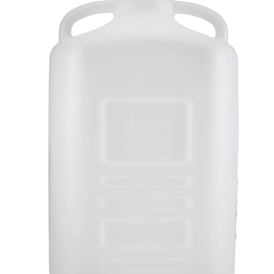 Bonbonne EZBio® 115 L (30 gal), capacité maximale de 120 L, en polyéthylène haute densité (PEHD), avec bouchon de 120 mm, non stérile