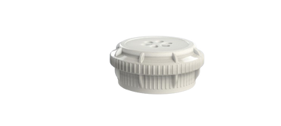 EZBio® GL45 Vented Top with 0.22μm PTFE membrane, White PP for Glass Bottles