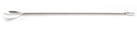 EZBio® Stainless Steel Offset Spoon - 304 SS - Steel Handle - 500mm - 5/PK | img_1 | Foxx Life Sciences Global | shopfls.com