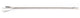 EZBio® Stainless Steel Offset Spoon - 304 SS - Steel Handle - 500mm - 5/PK