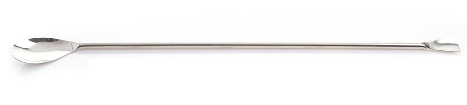 EZBio® Stainless Steel Offset Spoon - 304 SS - Steel Handle - 500mm - 5/PK | img_1 | Foxx Life Sciences Global | shopfls.com