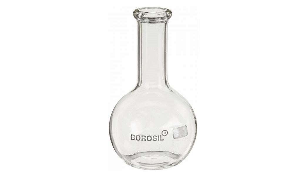 Borosil® Flasks, Boiling, Flat Bottom, Ground Glass Neck, 500mL, 24/29, CS/5 | img_1 | Foxx Life Sciences Global | shopfls.com
