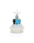 HPLC Solvent Reservoir ChromCap™ 300 Assembly, GL45, Class VI Polytetrafluoroethylene (PTFE) Adapter,  6 Ports for 3.2mm(1/8") and/or 1.6mm(1/16") | img_1 | Foxx Life Sciences Global | shopfls.com
