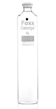 George™ Roller Bottle, 4L, GL45 Screw Neck, 3.3 Borosilicate Glass, 4/CS