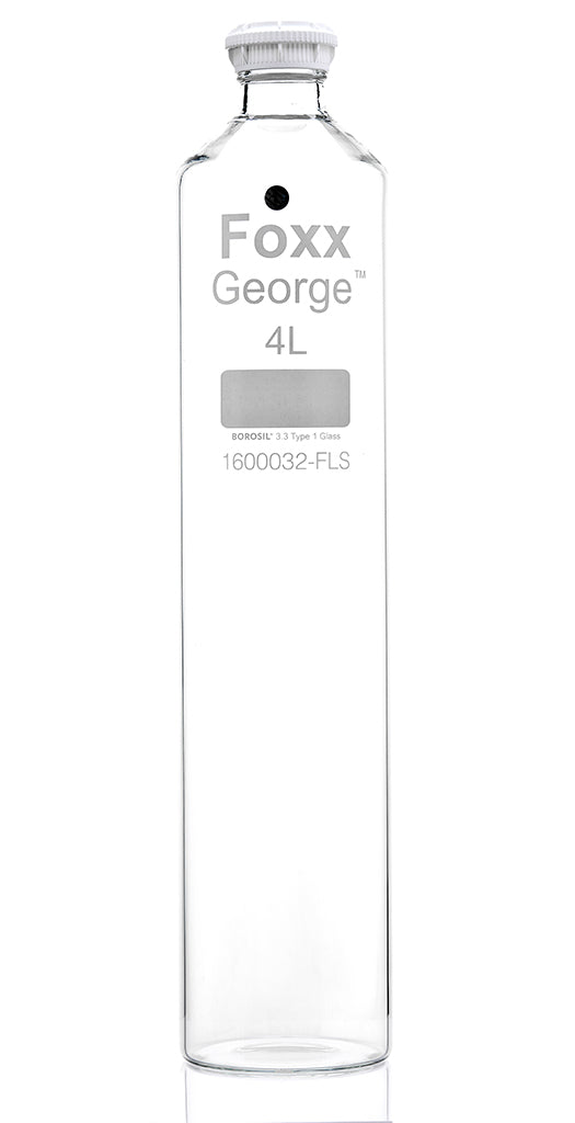 George™ Roller Bottle, 4L, GL45 Screw Neck, 3.3 Borosilicate Glass, 4/CS | img_1 | Foxx Life Sciences Global | shopfls.com