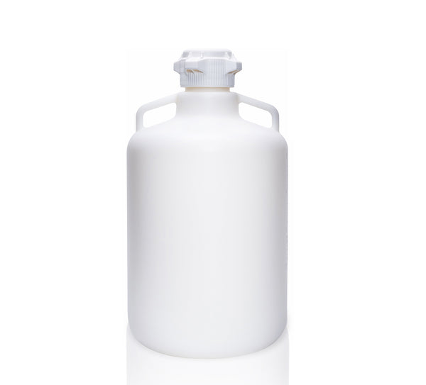 EZLabpure™ 20L Round Carboy, HDPE, Foxx 83B VersaCap. Lab-grade bioprocessing bottle. | img_1 | Foxx Life Sciences Global | shopfls.com