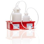 Vactrap™ Round XL, 4L + 2L, Polypropylene (PP), Red Bin, 1/4" ID Tubing | img_2 | Foxx Life Sciences Global | shopfls.com