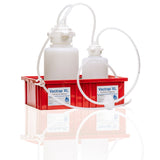 Vactrap™ Round XL, 4L + 2L, Polypropylene (PP), Red Bin, 1/4" ID Tubing | img_2 | Foxx Life Sciences Global | shopfls.com