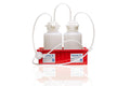Vactrap™ Round XL, 4L + 4L, Polypropylene (PP), Red Bin, 1/4" ID Tubing | img_1 | Foxx Life Sciences Global | shopfls.com